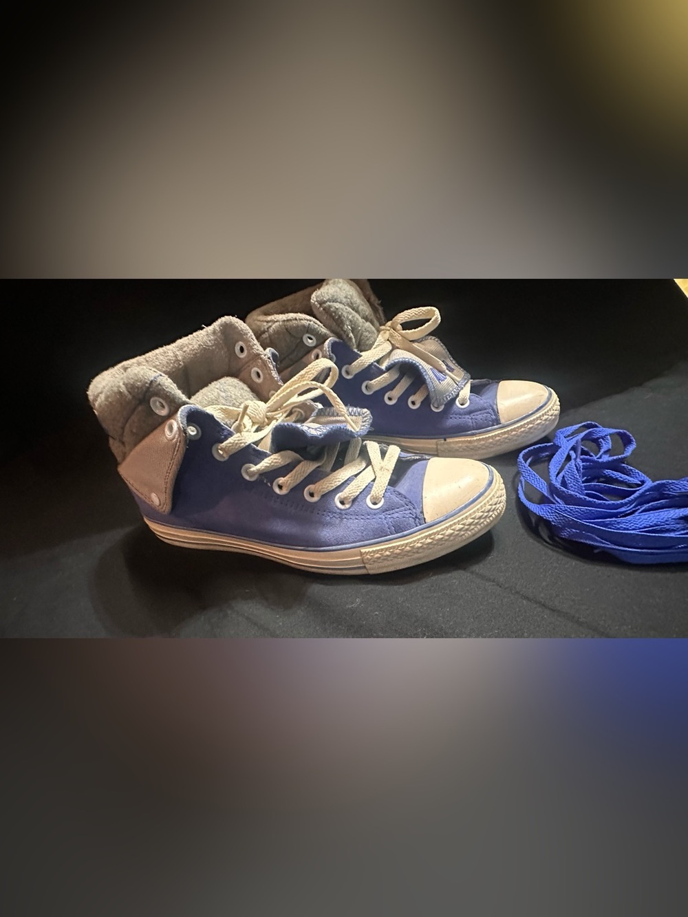 Mens Converse CT PC Peel Back Slate Blue and gray Canvas Sneakers.